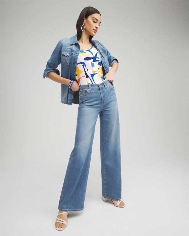 High Rise Wide Leg Jeans - image 2